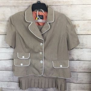 Sweet Suit Skirt Set short sleeve